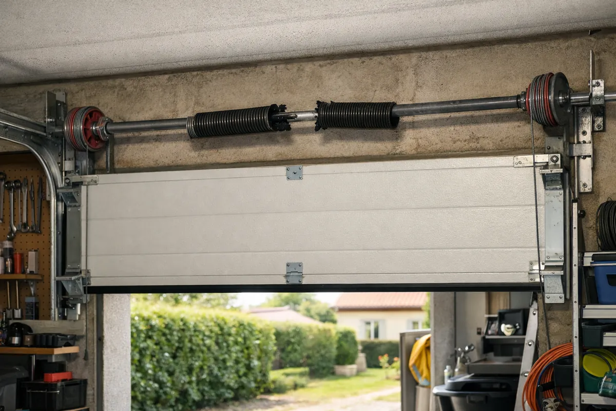 Remplacement d'un ressort de porte de garage sectionnelle à Bondigoux